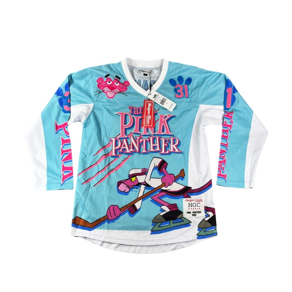 Headgear Classics Pink Panther Hockey Jersey Light Blue HGC053-HKYJ-35 Small NEW